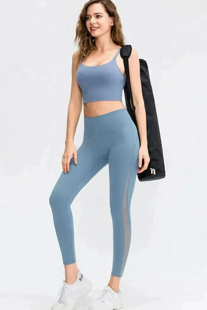 Wide Waistband Slim Fit Long Sports Pants - Bad Moms Club