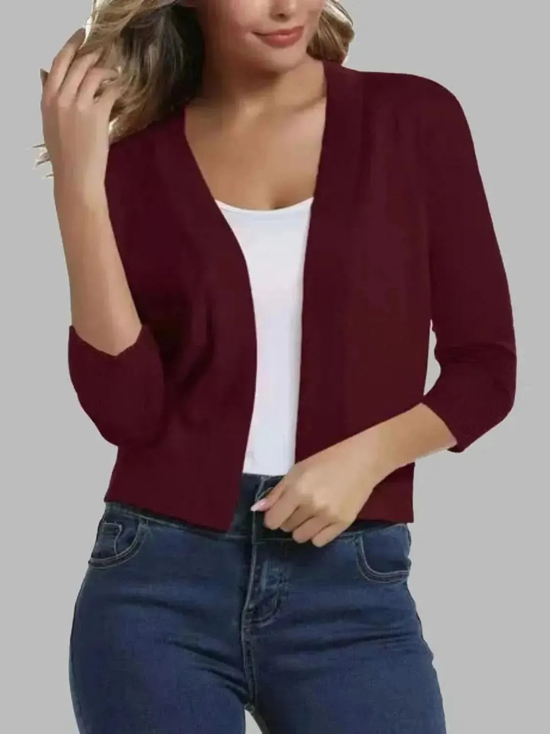 Open Front Cardigan - Bad Moms Club