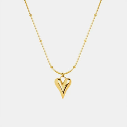 Titanium Steel Heart Pendant Necklace - Bad Moms Club