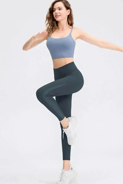 Wide Waistband Slim Fit Long Sports Pants - Bad Moms Club