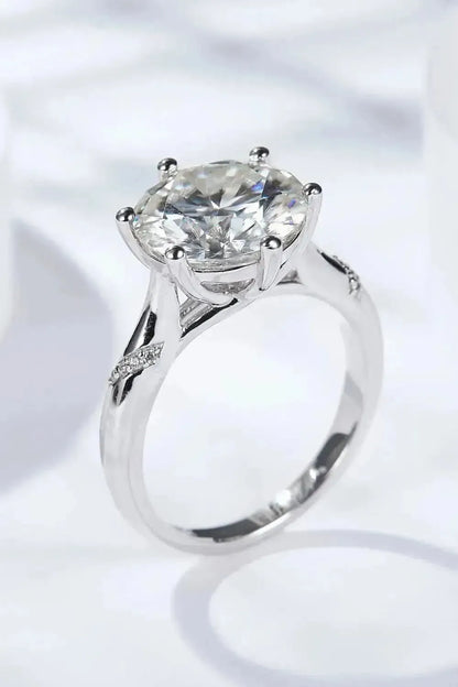 5 Carat Moissanite Solitaire Ring - Bad Moms Club