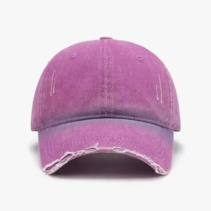 Distressed Washed Adjustable Baseball Cap - Bad Moms Club