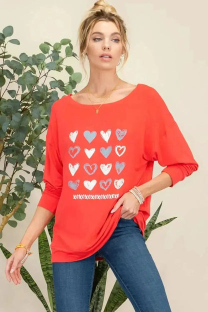 Celeste Full Size Heart Graphic Long Sleeve T-Shirt - Bad Moms Club