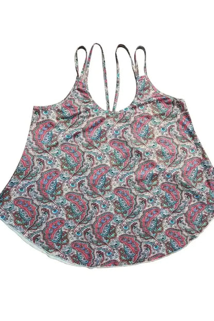 Shiny Scoop Neck Double-Strap Cami - Bad Moms Club