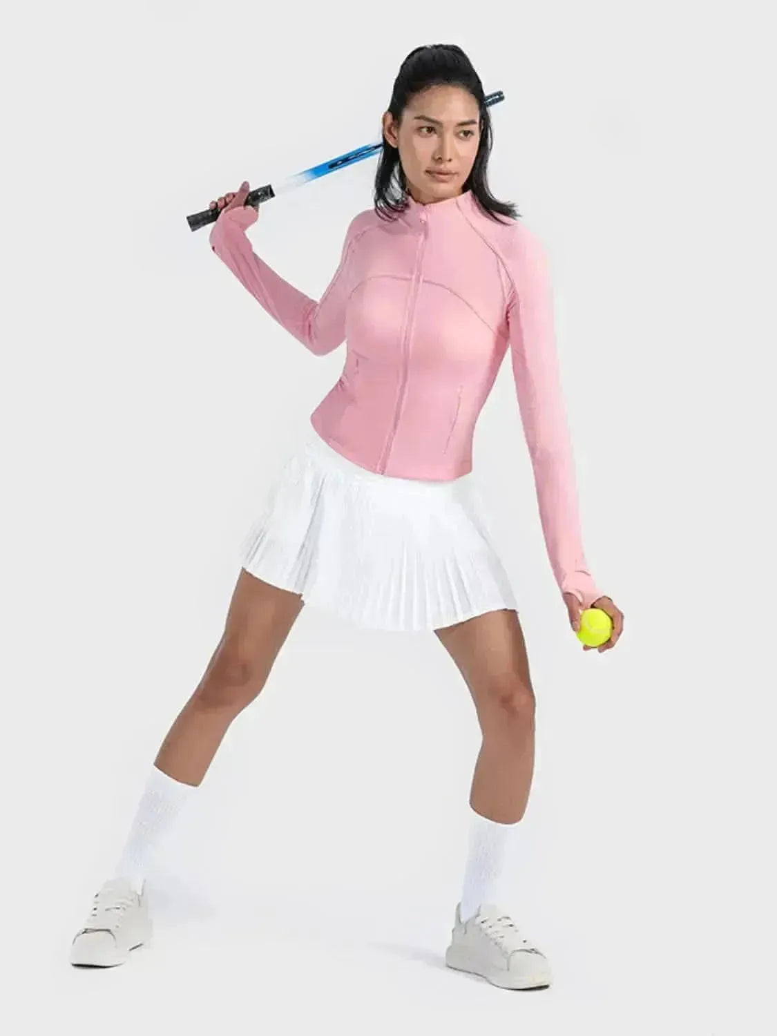 Zip-Up Long Sleeve Sports Jacket - Bad Moms Club