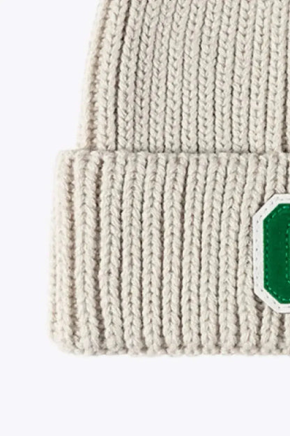 Letter C Patch Cuffed Beanie - Bad Moms Club
