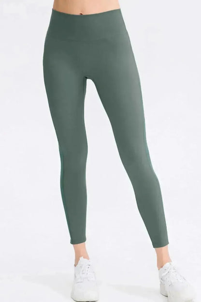 Wide Waistband Slim Fit Long Sports Pants - Bad Moms Club