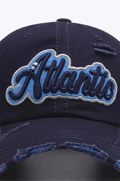 ATLANTIC Graphic Distressed Baseball Cap - Bad Moms Club
