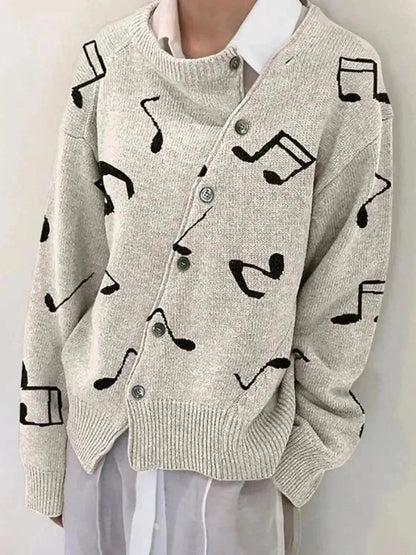 Dropped Shoulder Buttoned Cardigan - Bad Moms Club