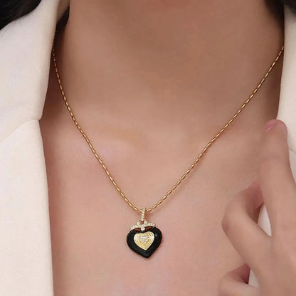 Titanium Steel Heart Shape Necklace - Bad Moms Club