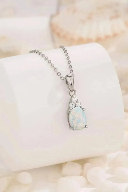 Find Your Center Opal Pendant Necklace - Bad Moms Club
