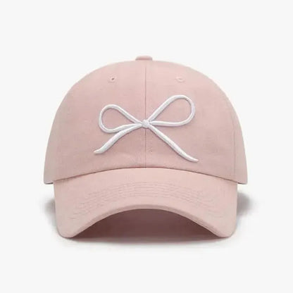 Bow Embroidered Cotton Baseball Cap - Bad Moms Club