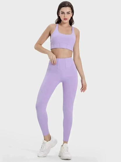 Square Neck Wide Strap Active Tank - Bad Moms Club