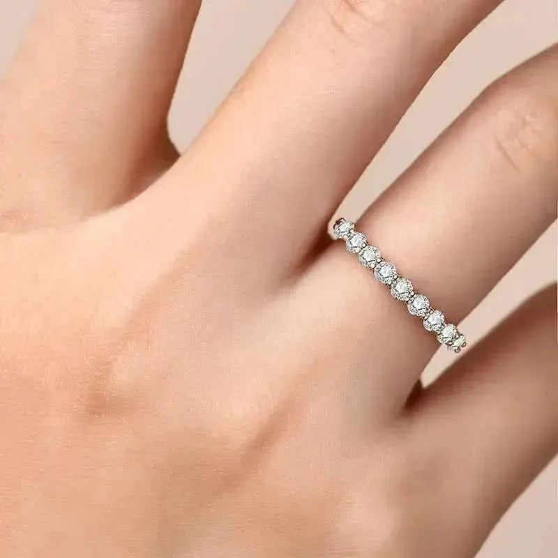 Moissanite 925 Sterling Silver Ring - Bad Moms Club