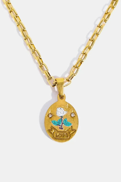 Stainless Steel 18K Gold-Plated Necklace - Bad Moms Club