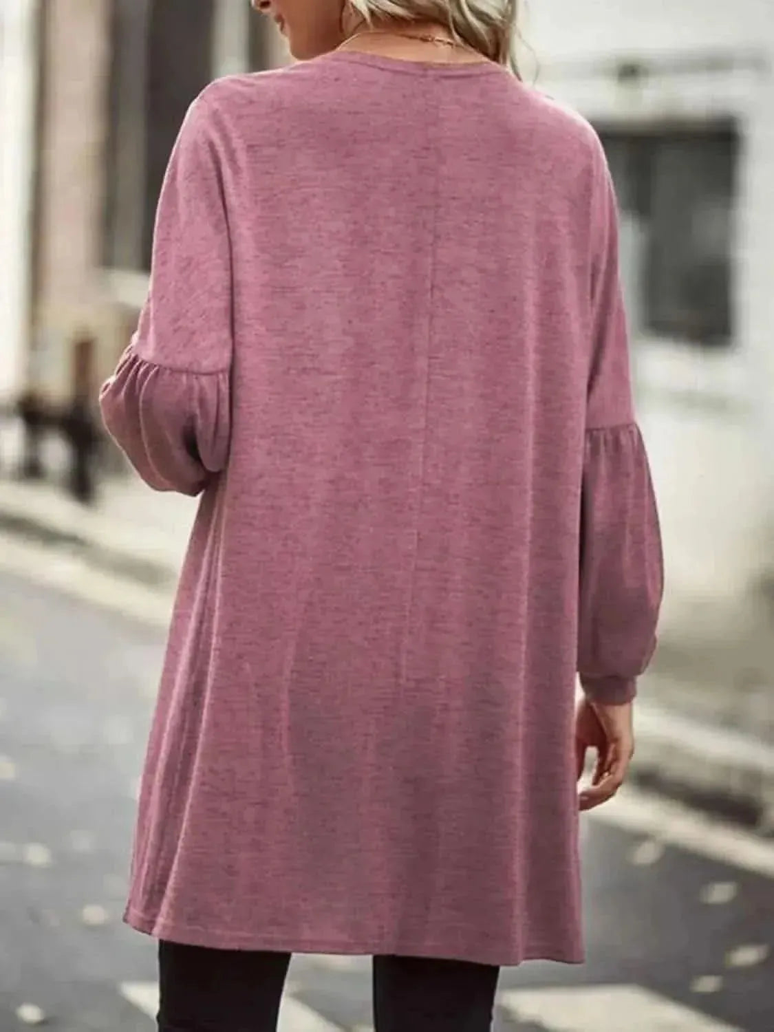 Open Front Long Sleeve Cardigan - Bad Moms Club