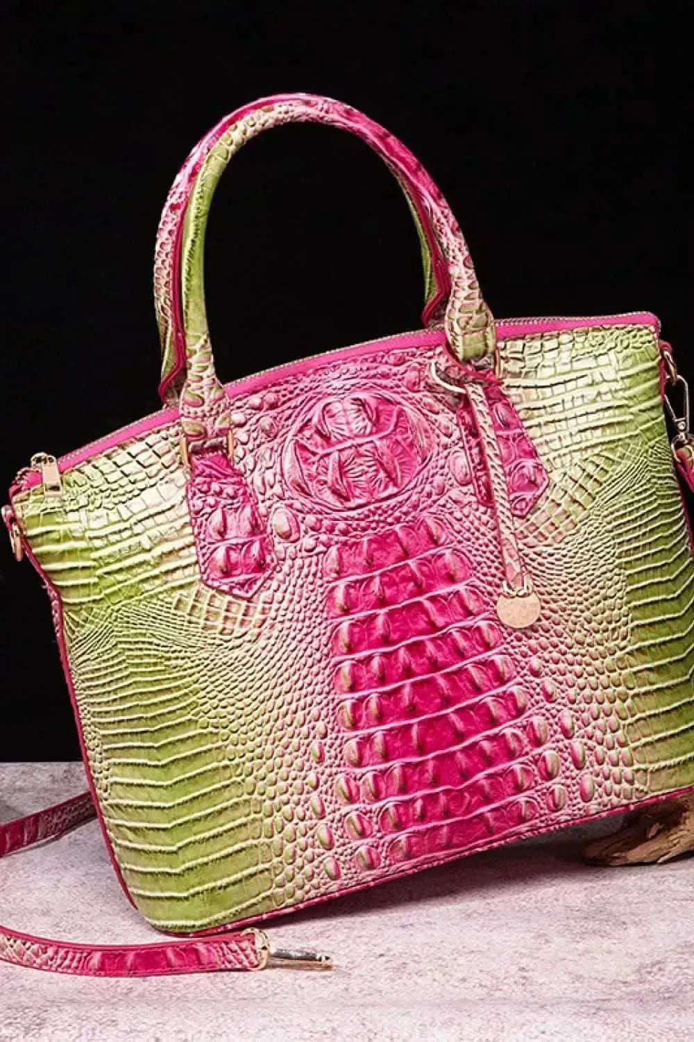Gradient PU Leather Handbag - Bad Moms Club