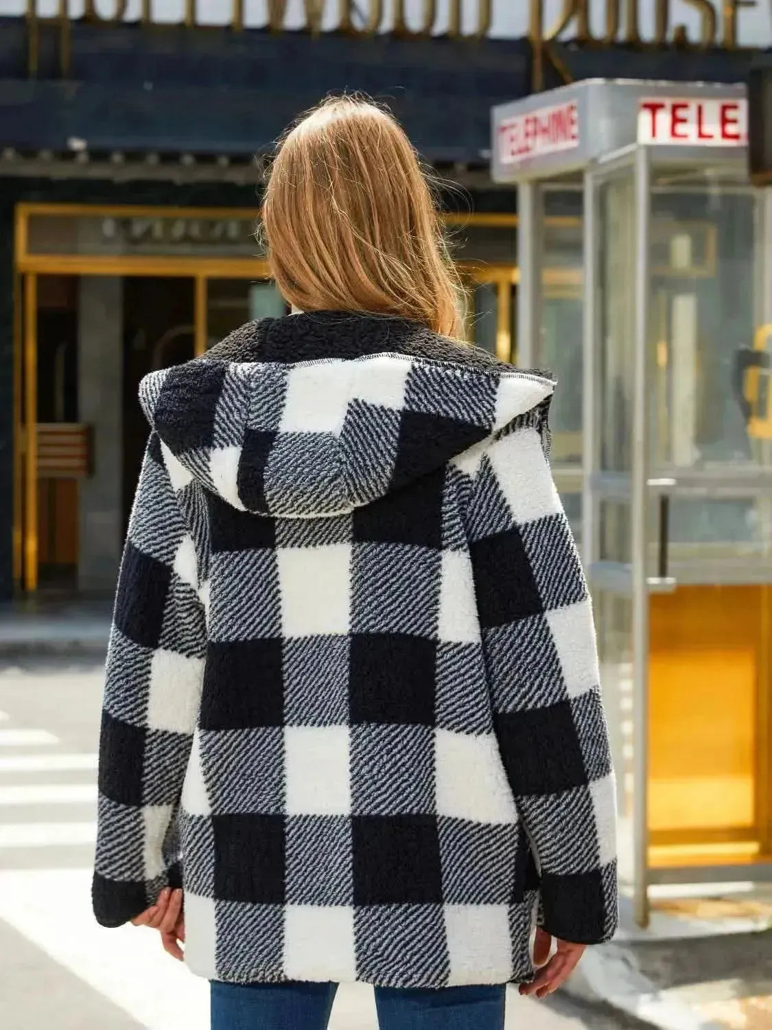 Two-Side Wear Hooded Coat - Bad Moms Club
