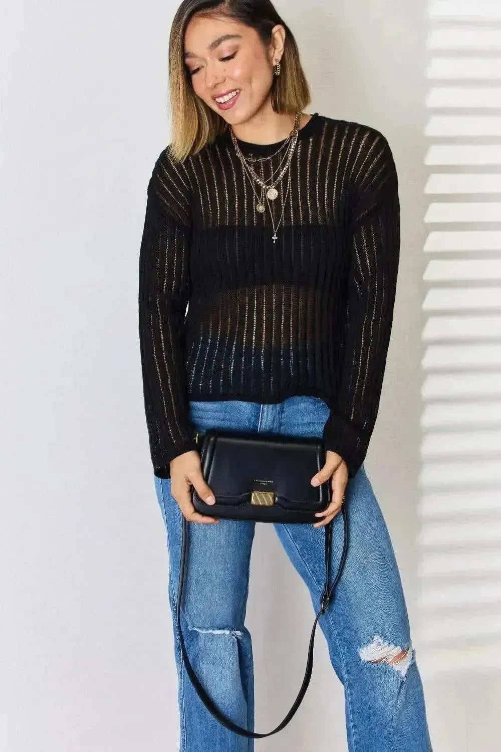 David Jones PU Leather Crossbody Bag - Bad Moms Club