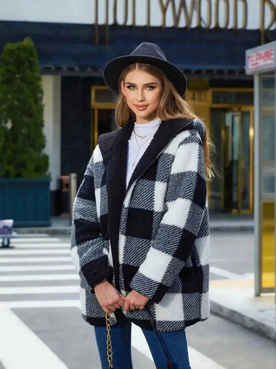 Two-Side Wear Hooded Coat - Bad Moms Club