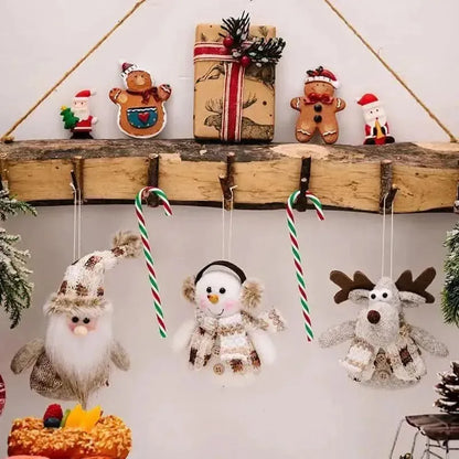 Santa Snowman Reindeer Hanging Ornament - Bad Moms Club