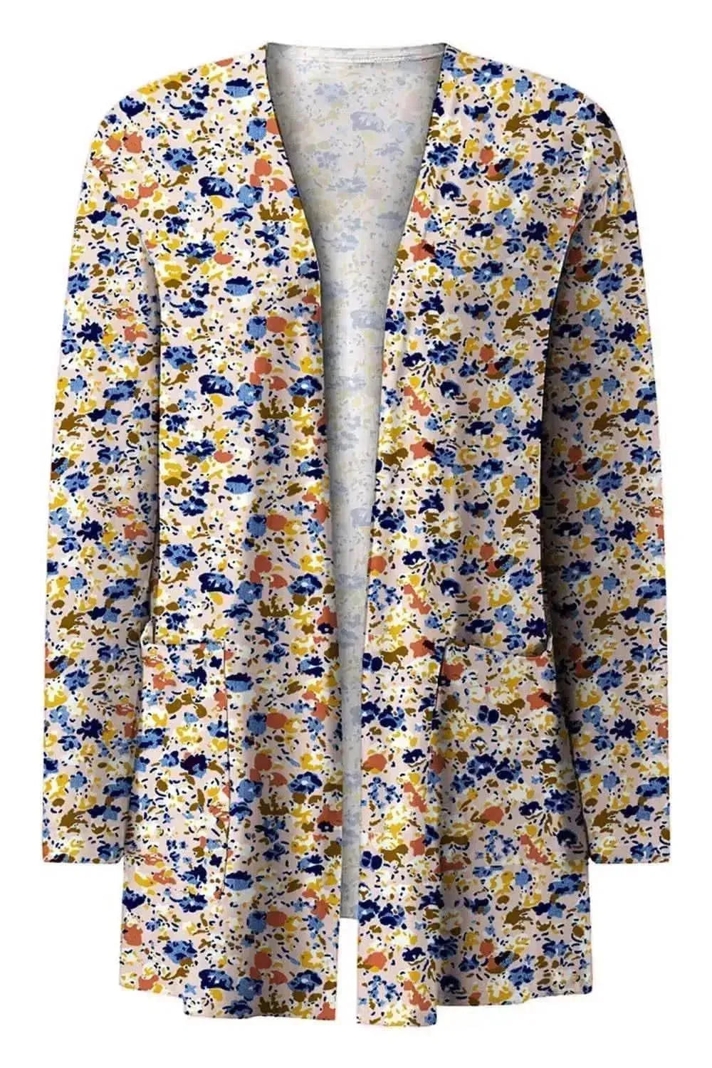 Printed Long Sleeve Cardigan - Bad Moms Club