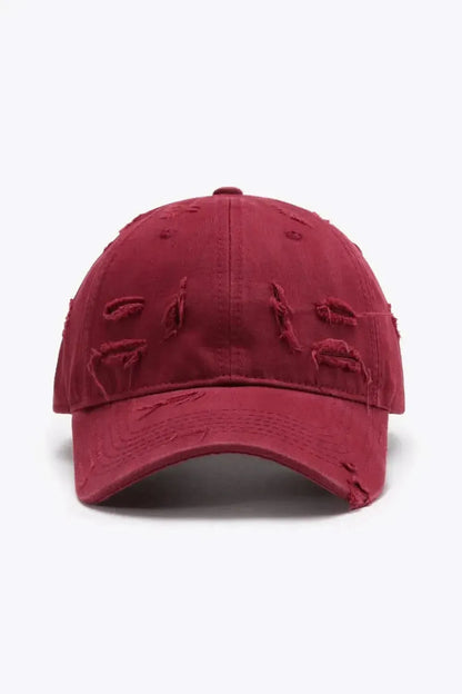 Distressed Adjustable Baseball Cap - Bad Moms Club
