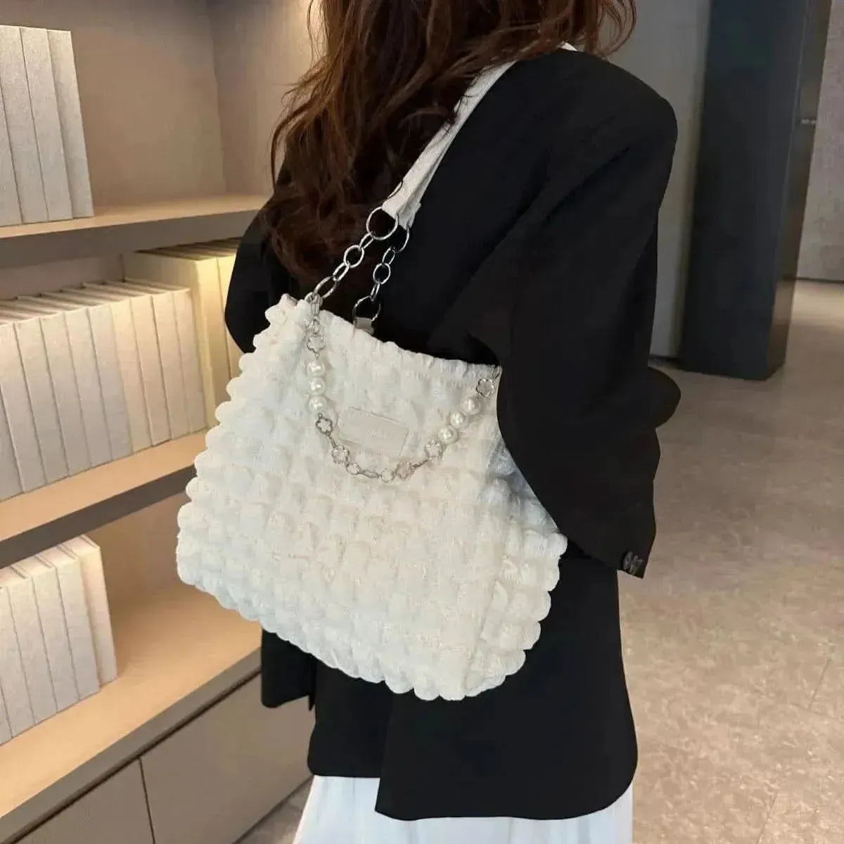 Cloud Puffy Polyester Tote Bag - Bad Moms Club