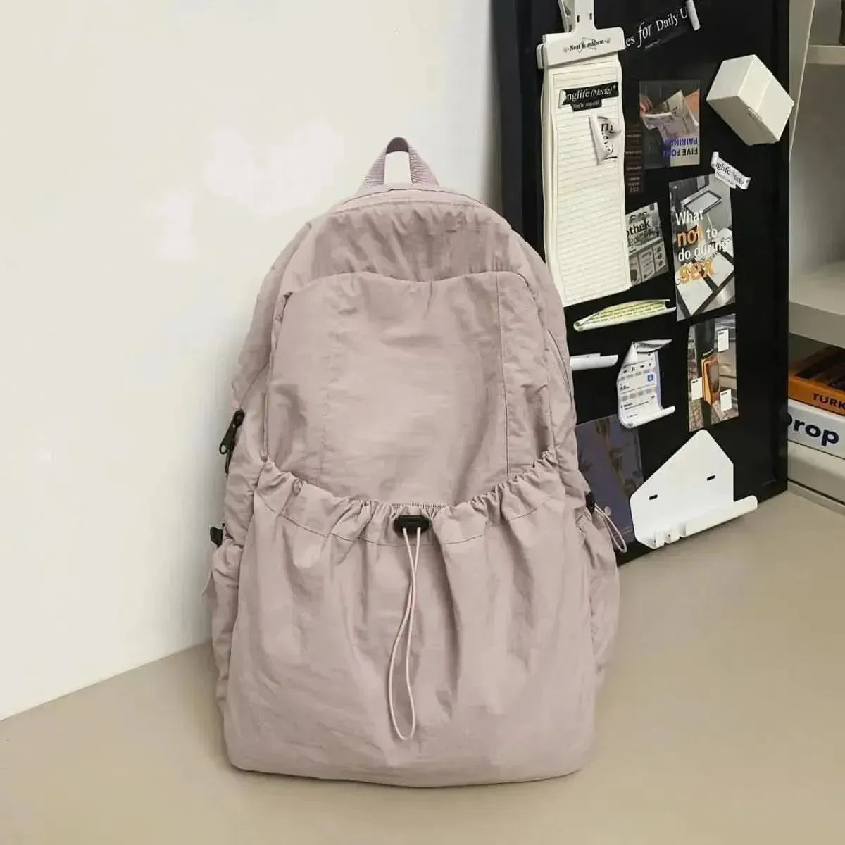Drawstring Nylon Backpack Bag - Bad Moms Club