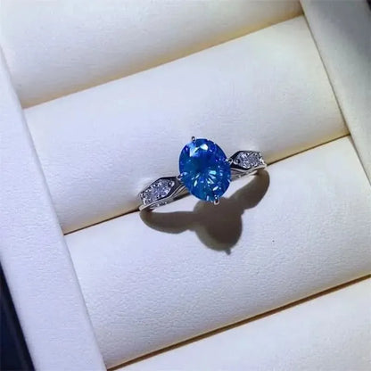 2 Carat Moissanite 925 Sterling Silver Ring - Bad Moms Club