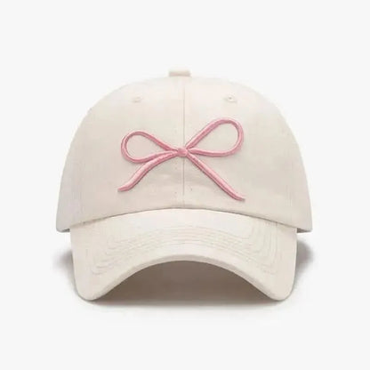 Bow Embroidered Cotton Baseball Cap - Bad Moms Club