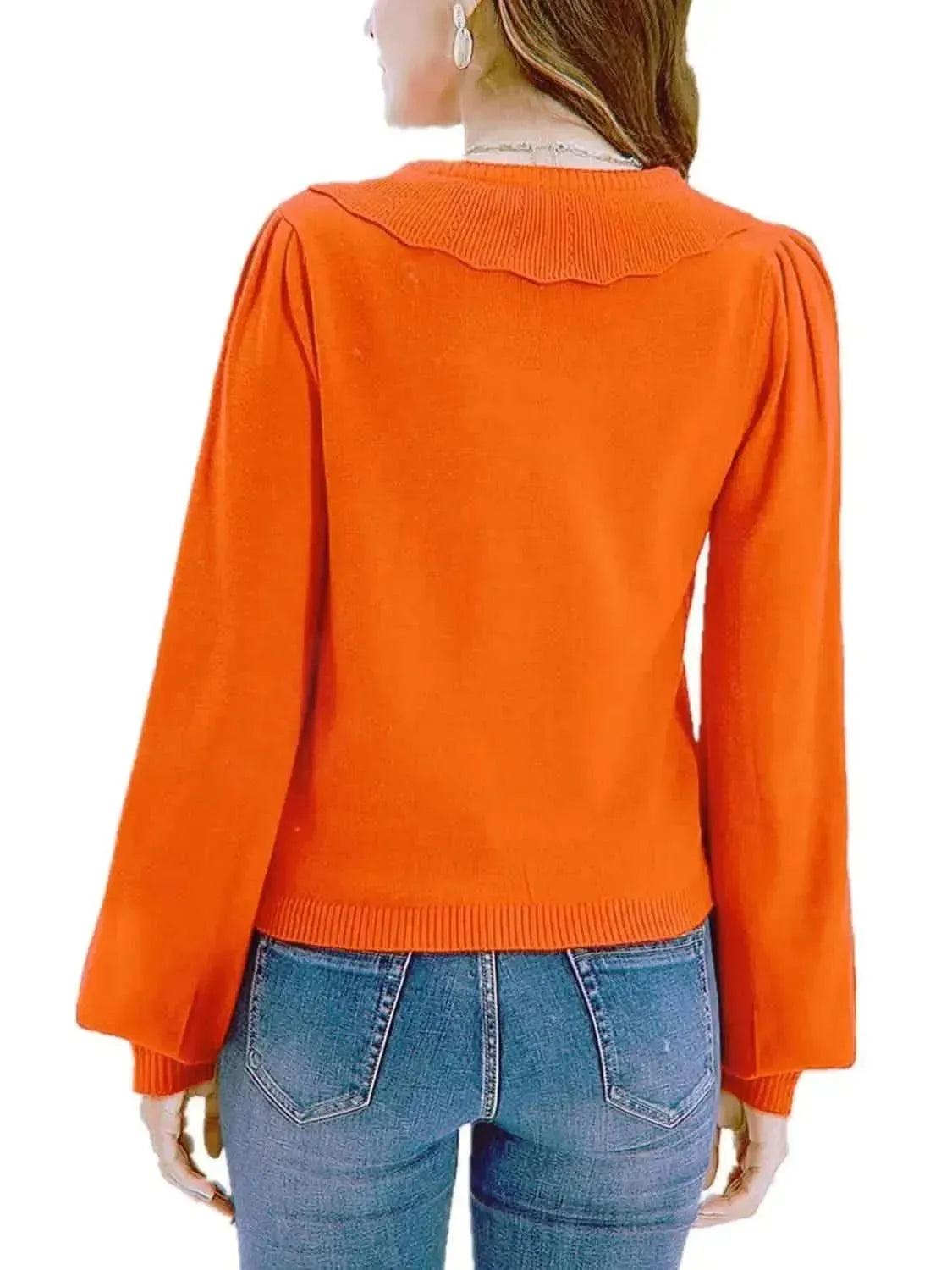 Collared Long Sleeve Button Down Cardigan - Bad Moms Club