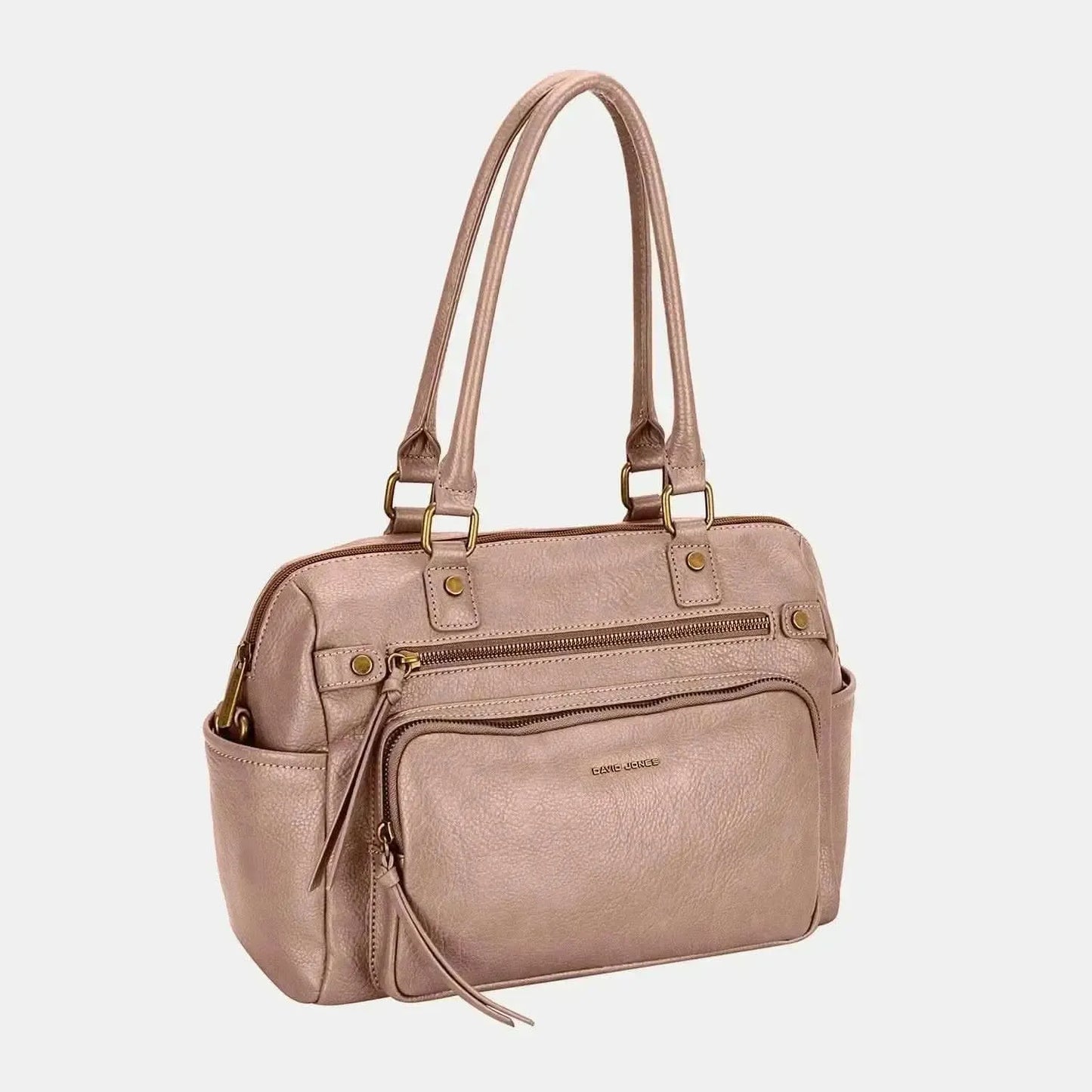 David Jones Zipper PU Leather Handbag - Bad Moms Club