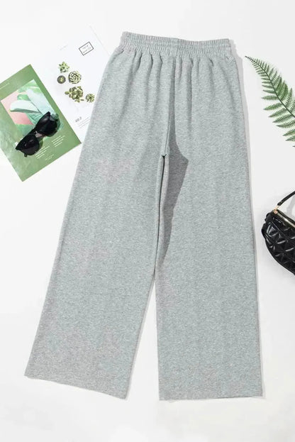 Drawstring Wide Leg Active Pants - Bad Moms Club