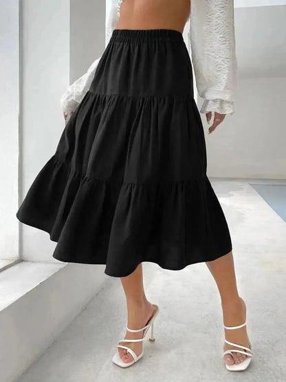 Tiered Midi Skirt - Bad Moms Club