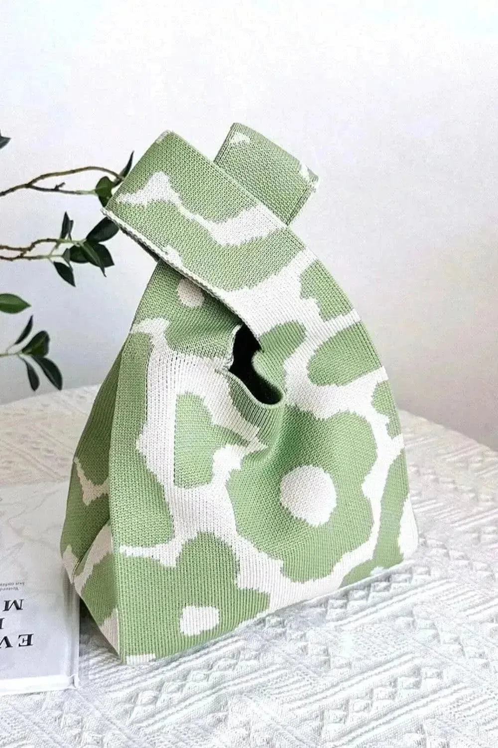 Zenana Flower Eco-Friendly Knitted Handbag - Bad Moms Club
