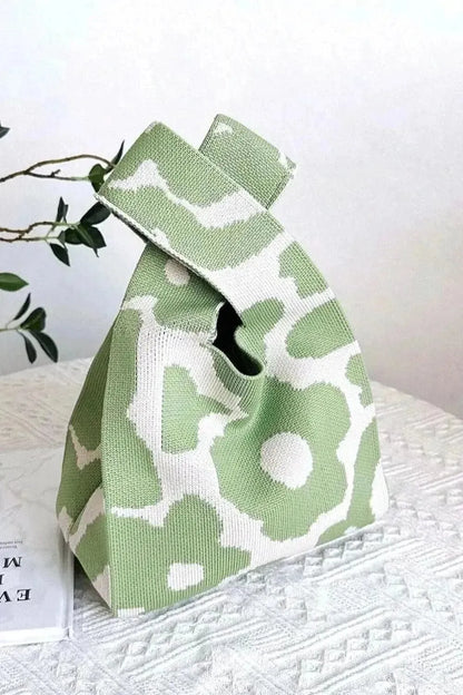 Zenana Flower Eco-Friendly Knitted Handbag - Bad Moms Club
