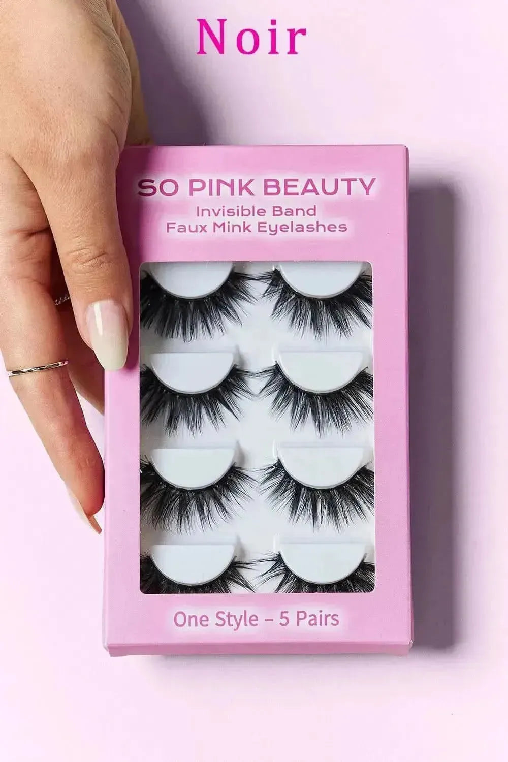 SO PINK BEAUTY Faux Mink Eyelashes 5 Pairs - Bad Moms Club