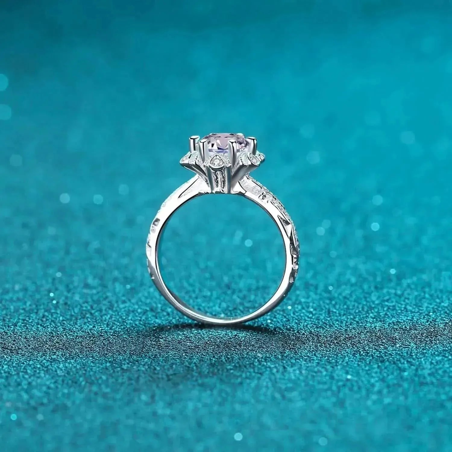 1 Carat Moissanite 925 Sterling Silver Ring - Bad Moms Club