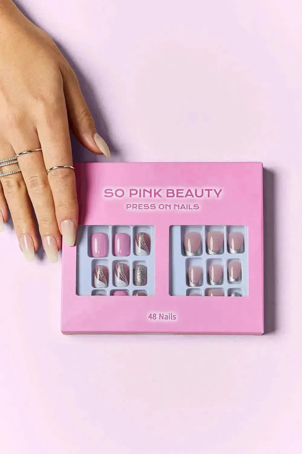 SO PINK BEAUTY Press On Nails 2 Packs - Bad Moms Club