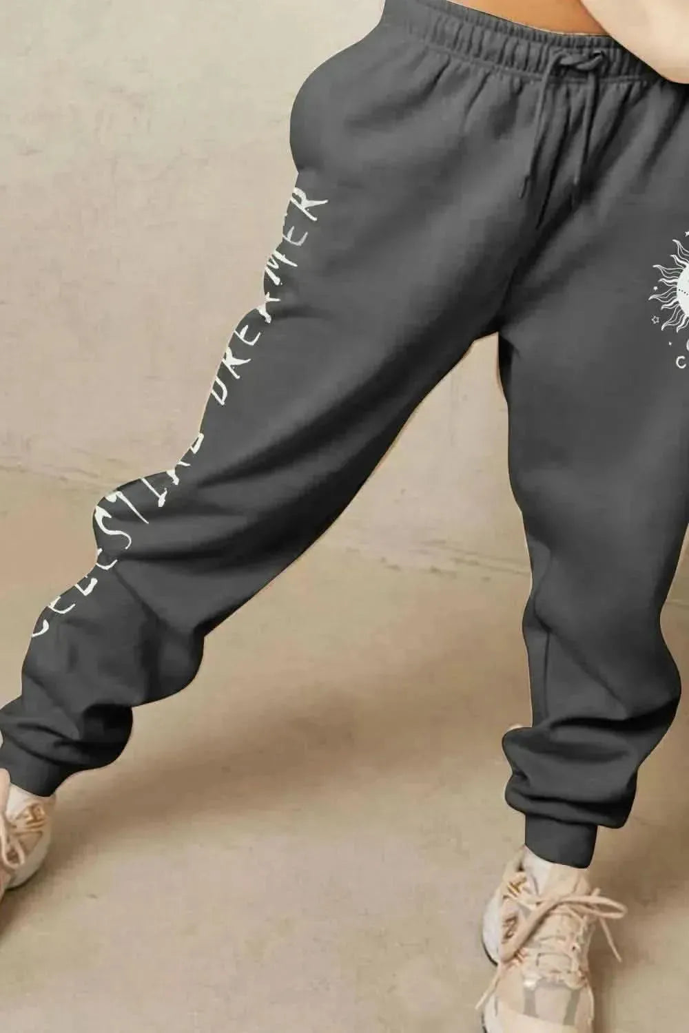 Simply Love Full Size CELESTIAL DREAMER Graphic Sweatpants - Bad Moms Club