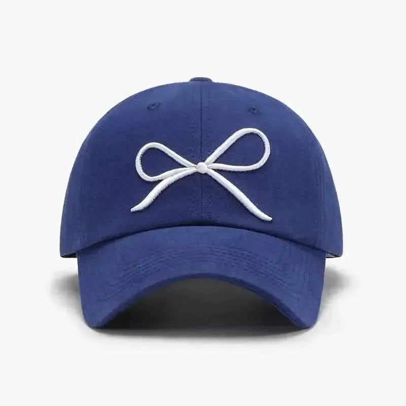Bow Embroidered Cotton Baseball Cap - Bad Moms Club