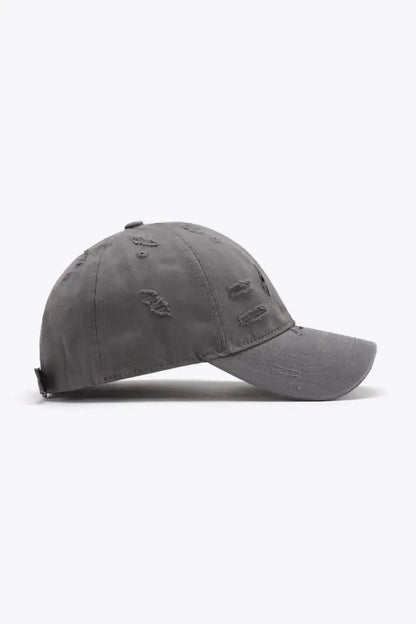 Distressed Adjustable Baseball Cap - Bad Moms Club
