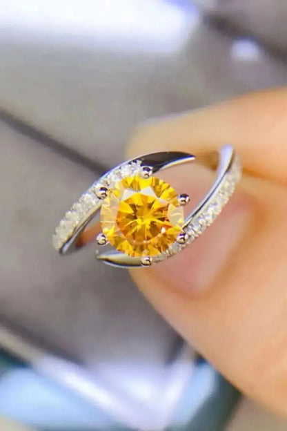 1 Carat Moissanite 925 Sterling Silver Ring - Bad Moms Club