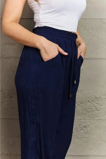 Tied Long Joggers with Pockets - Bad Moms Club