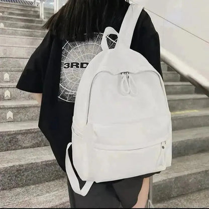 PU Leather Zip Backpack Bag - Bad Moms Club