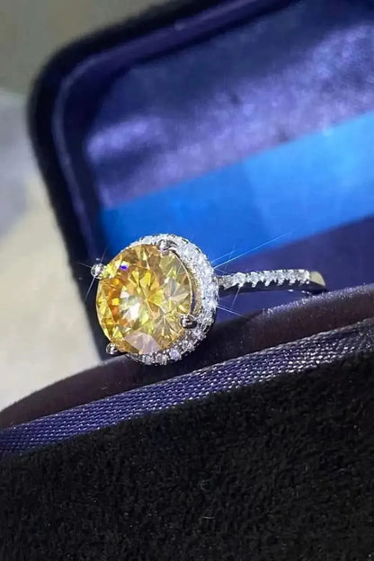 2 Carat Moissanite Round Ring - Bad Moms Club