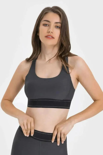Contrast Sports Bra - Bad Moms Club