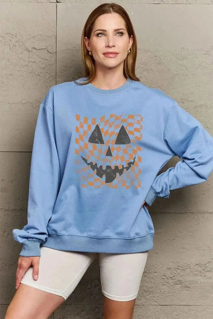 Simply Love Full Size Graphic Dropped Shoulder Sweatshirt - Bad Moms Club