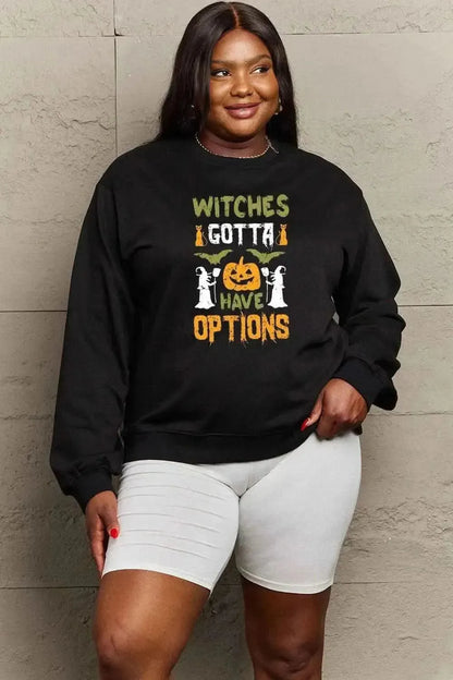 Simply Love Full Size Graphic Drop Shoulder Sweatshirt - Bad Moms Club